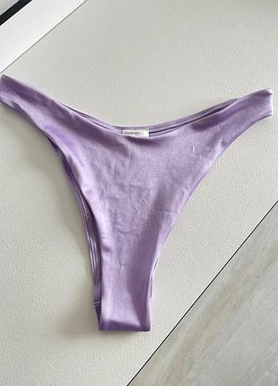 Новые плавки низ купальника h&amp;m hm р. 38 м, высокая посадка, лиловый, сиреневый цвет, базовый, минималистичные