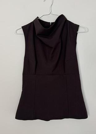 Топ- халтер коричневий, бавовна zara