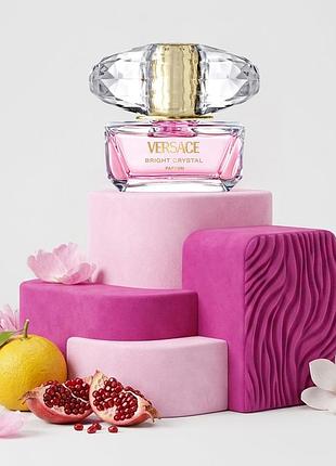💗миниатюра аромата 2024 года versace bright crystal parfum парфюм для женщин, фруктовый цветочный женский аромат оригинал
