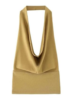 Топ халтер zara