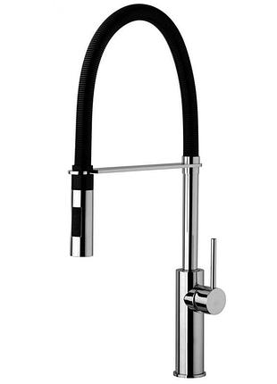 Смеситель для мойки paffoni light professional, хром (lig179crno)