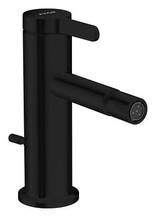 Смеситель для биде axor one 260 со сливным гарнитуром, черный матовый (48210670)