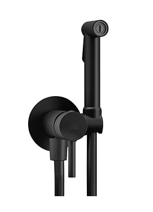 Гигиенический душ paffoni tweet round, brushed black chrome (zdup110nknsp)
