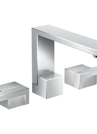 Смеситель для умывальника axor edge 130 push-open, с алмазной огранкой, хром (46051000)