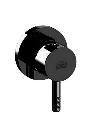 Смеситель для душа paffoni jolly скрытого монтажа, 1 выход, пластина d=70 мм, matt black (jl010no70)