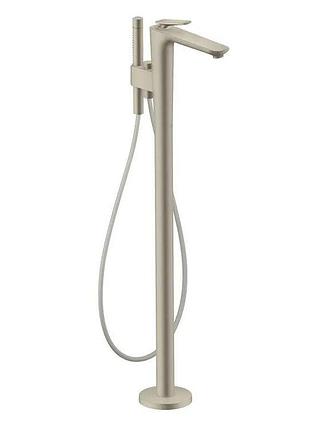 Смеситель для ванны axor citterio c напольный, brushed nickel (49440820)
