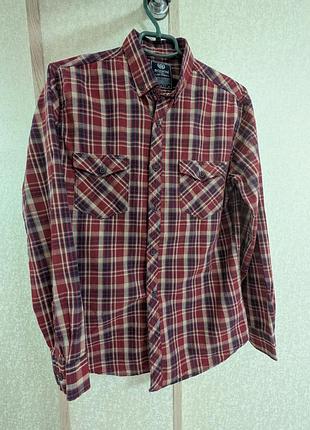 Чоловіча картата сорочка grilletto - slim fit - m