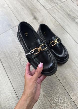 Лоферы zara