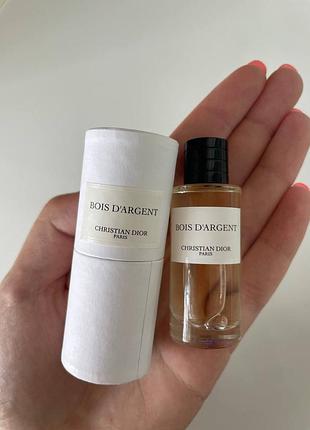 Мініатюрна парфумована вода christian dior bois d`argent , 7.5 мл.