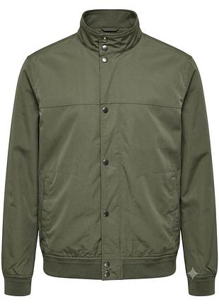 Чоловіча демісезонна куртка бомбер marks & spencer (m&s) | xl - 2xl reg | хакі / оливкова