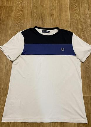 Оригінальна футболка fred perry colorblock / чоловіча футболка фред перрі кежуал