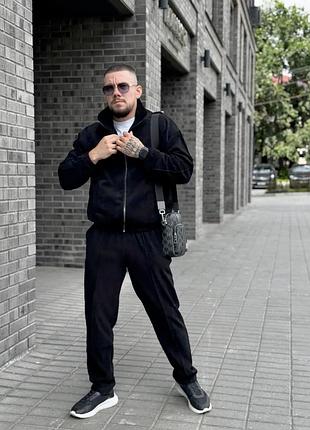 Костюм чоловічий чорний оверсайз преміум якості
