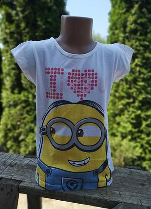 Футболка на девочку где-то 6-7 лет