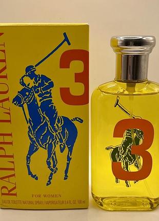 Парфум жіночий big pony 3 for women ralph lauren, 100 мл