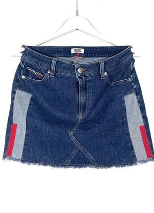 Джинсовая мини юбка tommy hilfiger (хлопок, эластан)