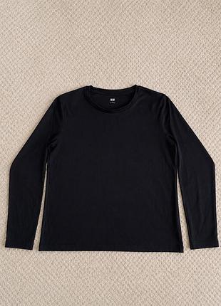 Лонгслів жіночий uniqlo чорний,розмір m,l