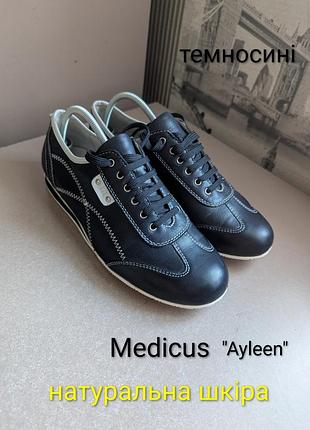 Кросівки medicus ayleen (6/наш 38) жіночі з нат.шкіри анатомічні ортопедичні темносині