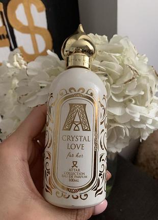 Atrar cristal love 80 ml оригінал залишок флакона 80 мл зі 100 мл