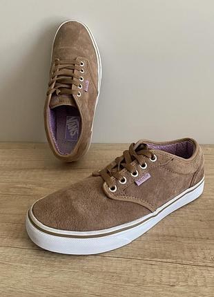 Замшеві кеди vans suede | унісекс / жіночі бежеві кеди ванс | р. 39 (устілка 25 см)