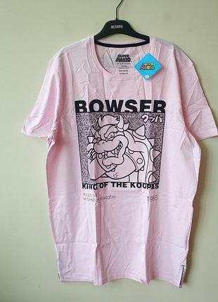 Чоловіча футболка nintendo super mario festival bowser difuzed