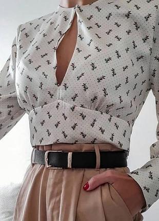 Блуза zara, атласна розмір м