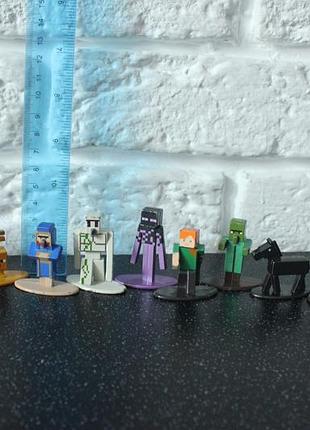 Металеві фігурки jada toys minecraft nano metalfigs