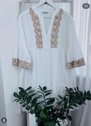 Європа🇪🇺fashion. котон. фірмова неймовірно красива сукня-вишиванка