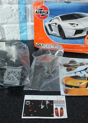 Сборная модель конструктора airfix quick build lamborghini aventador lp 700-4