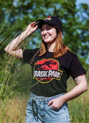 Розпродаж 2+1 футболка мерч jurassic park 60% бавовни
