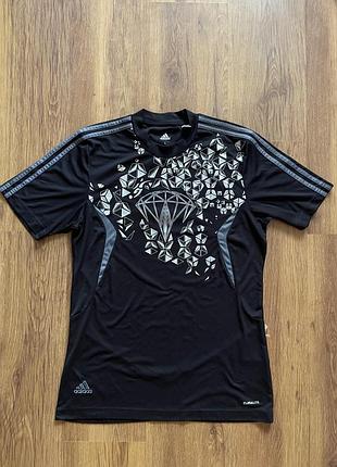Чорна чоловіча спортивна футболка adidas, l