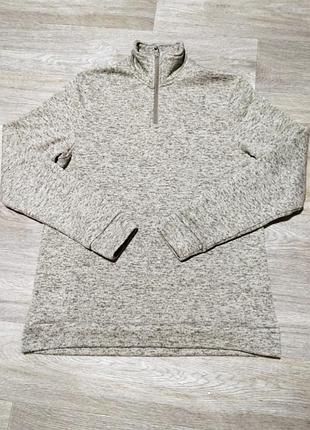 Чоловіча тепла кофта толстовка mountain warehouse, розмір l-xl, бежевий/хакі камуфляж.