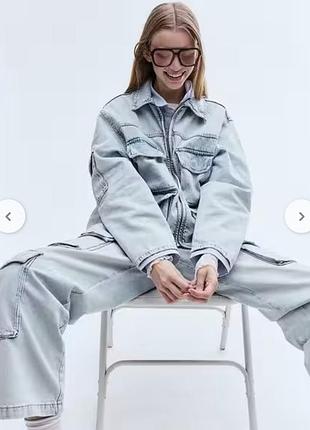 Джинсова куртка h&m utility