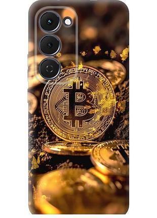 Чехол силиконовый на телефон tecno spark 40 pro+ 4g золотая лихорадка биткойна "6089u-4118-58250"