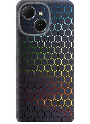 Чохол силіконовий на телефон tecno spark 40c соти, які переливаються "498u-4127-58250"
