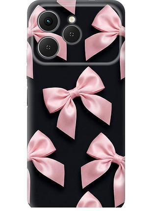Чехол силиконовый на телефон tecno spark 40 4g coquette ribbons dark coquette "6767u-4116-58250"