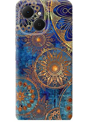 Чохол силіконовий на телефон tecno spark 40c золотий візерунок "678u-4127-58250"