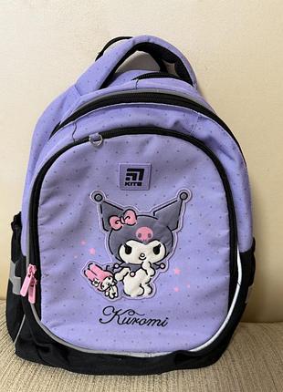 Рюкзак шкільний kite kuromi 38x28x16 см бузковий