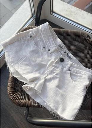 Шорти джинсові білі denim co