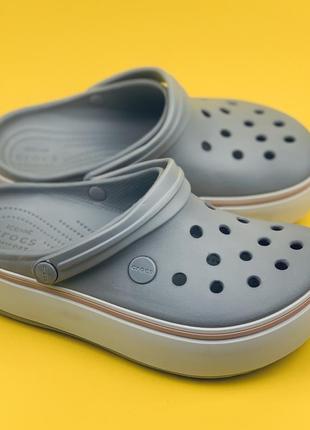 Скидка! crocs platform, крокси сабо на платформе1 фото