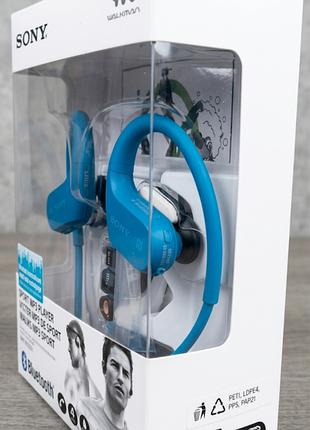 Спортивний mp3-плеєр sony walkman nw-ws623 (blue) водонепроникний