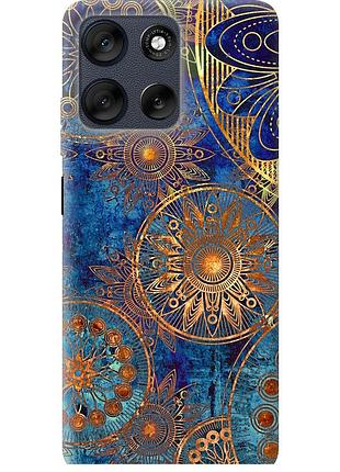 Чохол силіконовий на телефон motorola moto g56 золотий візерунок "678u-4124-58250"