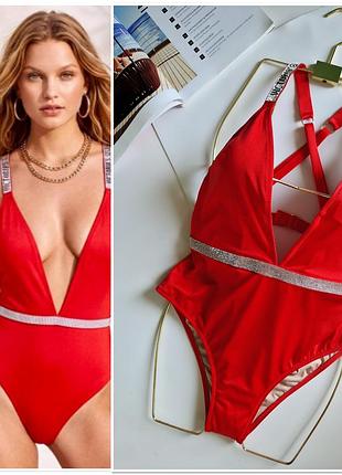 Victoria secret монокини планж купальник вау р л новый
