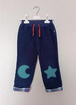 Frugi вельветовые брюки на подкладке 3-4 года