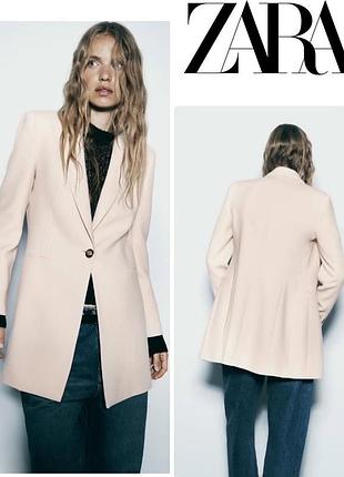 Трендовий подовжений жакет блейзер піджак розмір с zara