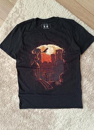 Футболка threads gothic с готическим принтом хлопок мерч