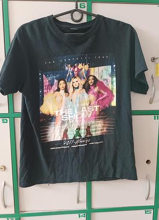 Чорна футболка gildan із графічним принтом із туру "confetti tour" гурту little mix