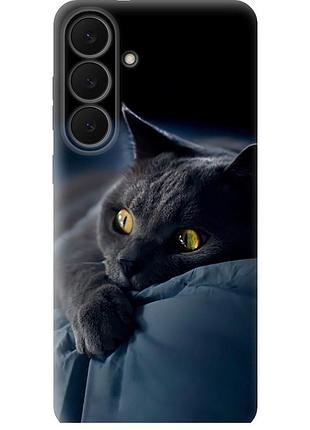 Чохол силіконовий на телефон samsung galaxy s25 fe димчастий кіт "825u-4094-58250"