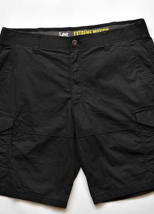 Мілітарі карго шорти lee extreme motion black 36 xl