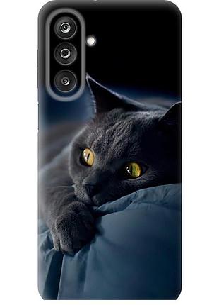 Чехол силиконовый на телефон samsung galaxy m36 дымчатый кот "825u-4103-58250"