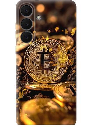 Чехол силиконовый на телефон samsung galaxy s25 fe золотая лихорадка биткойна "6089u-4094-58250"